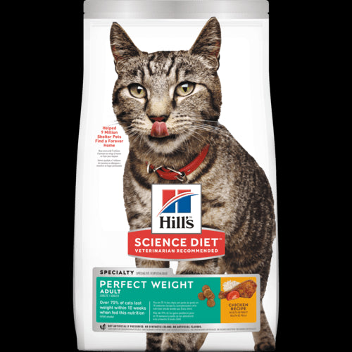 Science Diet Adult Perfect Weight Dry Cat Food 15lb Poudre Pet