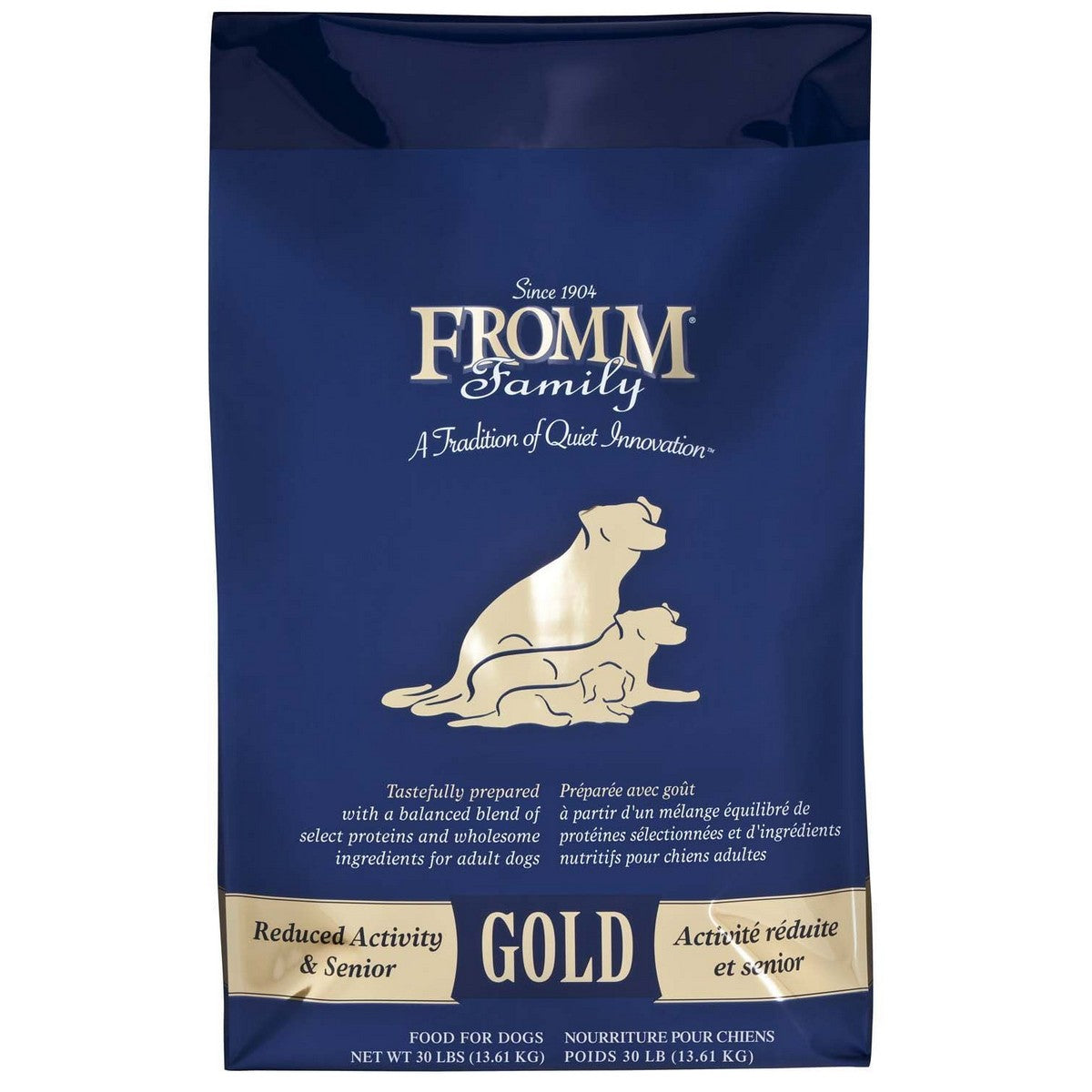 Fromm Reduced Activity Senior Gold Dry Dog Food 30lb Poudre Pet