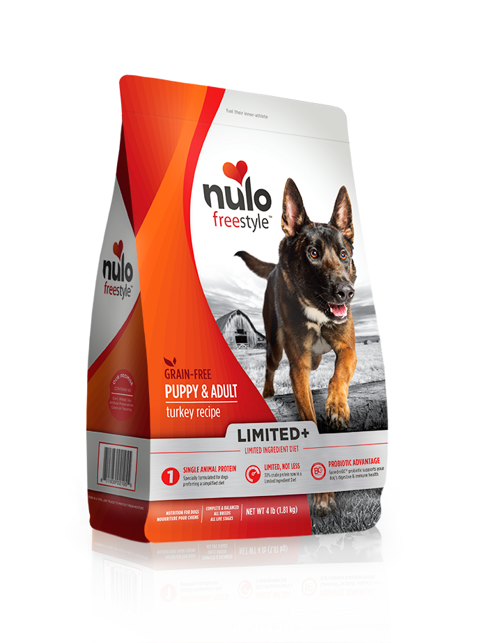 Nulo FreeStyle Limited+ Puppy/Dog Dry Dog Food Turkey 4lb Bag - Main Image